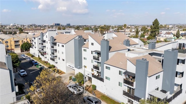 aerial view featuring a residential view