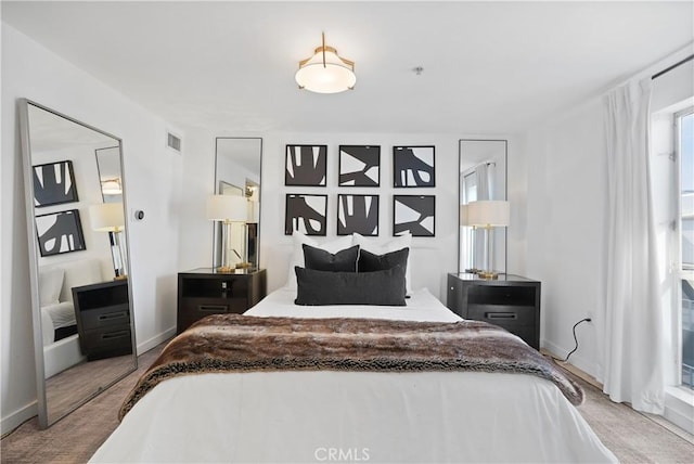 4215 Glencoe Ave Unit 407, Marina Del Rey, CA 90292 - carpeted bedroom with baseboards and visible vents