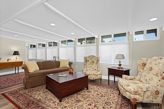 3685 Vista Campana N Unit 72, Oceanside, CA 92057 - living area featuring light wood-style flooring, healthy amount of natural light, baseboards, and recessed lighting
