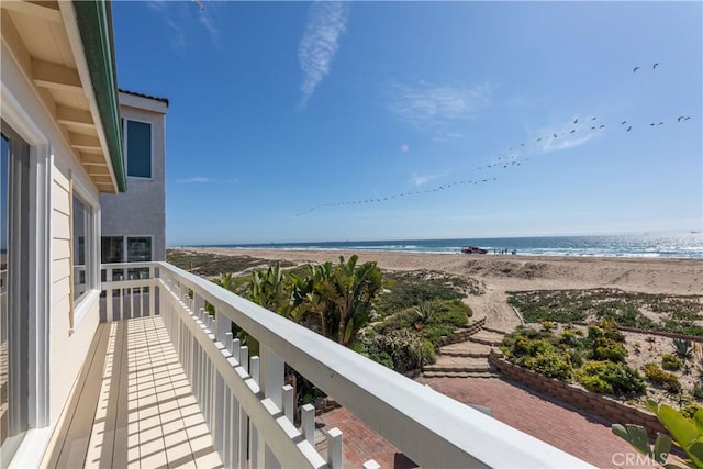 16865 S Pacific Ave, Sunset Beach, CA 90742 - balcony with view of water and beach