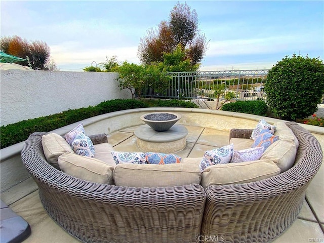 627 Avery Pl, Long Beach, CA 90807 - view of patio / terrace featuring an outdoor living space and fence