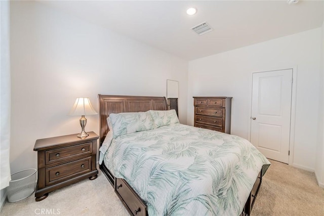 14168 Georgetown St, Hesperia, CA 92344 - bedroom featuring light colored carpet, recessed lighting, and baseboards