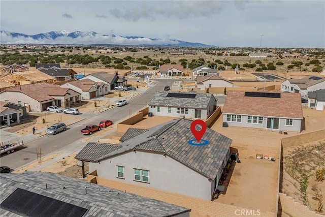 14168 Georgetown St, Hesperia, CA 92344 - aerial perspective of suburban area featuring a mountain backdrop