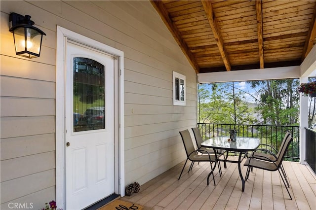 view of deck