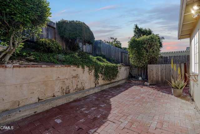 view of patio / terrace featuring a fenced backyard