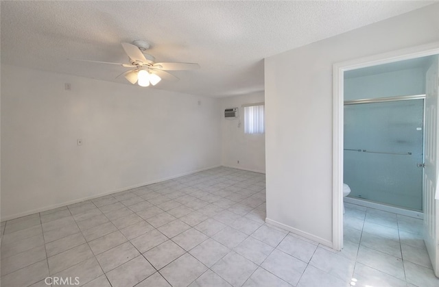 1020 E Rowland Ave, West Covina, CA 91790 - spare room with ceiling fan, a textured ceiling, and light tile patterned floors