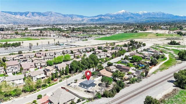 26339 First St, Loma Linda, CA 92318 - aerial perspective of suburban area featuring a mountainous background