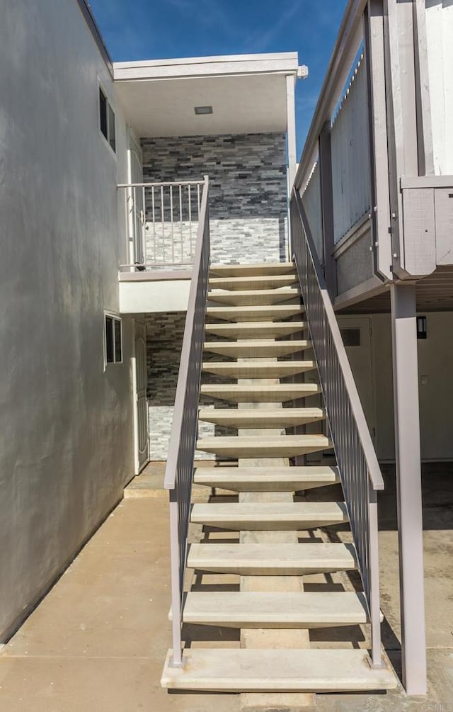 view of staircase