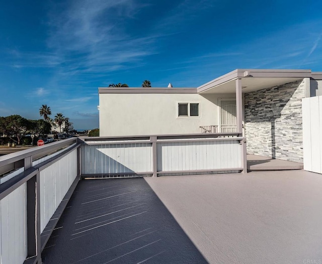 view of patio / terrace with a balcony