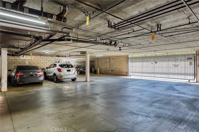 view of parking deck