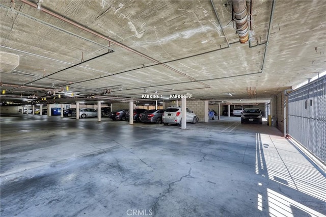view of parking deck