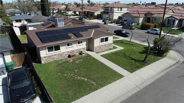 birds eye view of property featuring a residential view