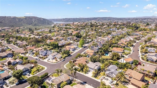 2204 Recodo Ct, Carlsbad, CA 92009 - aerial view of property's location featuring nearby suburban area and a mountainous background