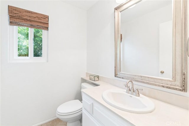2204 Recodo Ct, Carlsbad, CA 92009 - half bathroom with vanity and tile patterned flooring