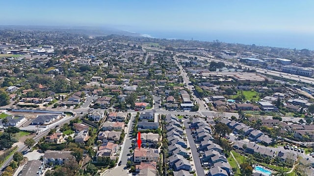 aerial view featuring a residential view