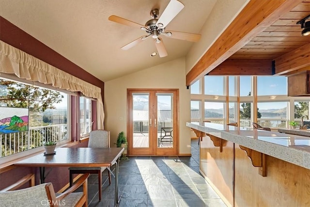 15516 Valley View Dr, Weed, CA 96094 - sunroom / solarium featuring french doors