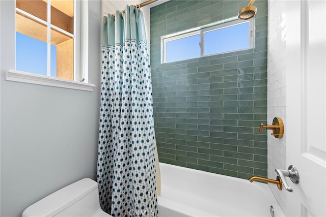 2 Williamsburg Ln, Coto De Caza, CA 92679 - full bathroom with toilet and shower / bath combination with curtain