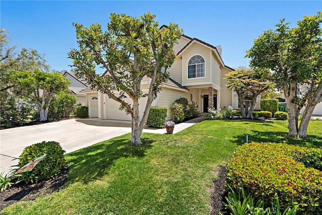 10 Cambridge Ct, Coto De Caza, CA 92679 - obstructed view of property with concrete driveway, a garage, and a front yard