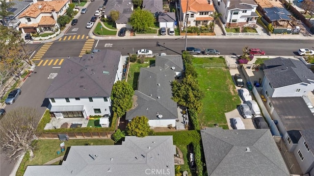 drone / aerial view featuring a residential view