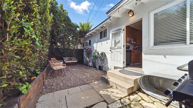 view of patio / terrace with fence