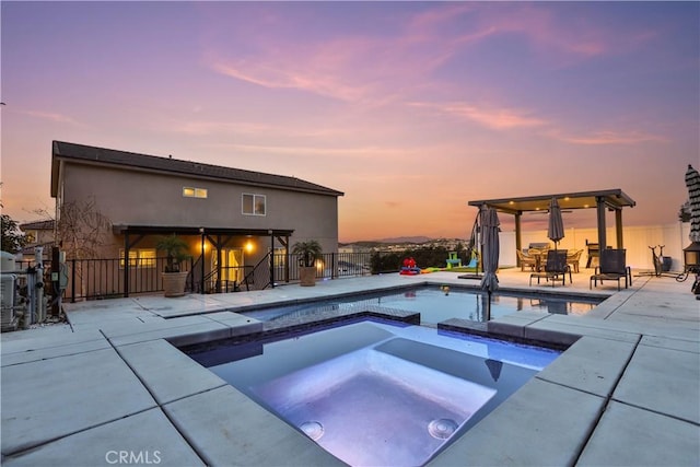 13083 Via Tuscany, Riverside, CA 92503 - view of pool with a patio area and a pool with connected hot tub