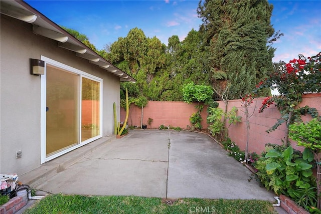 view of patio / terrace featuring a fenced backyard