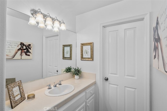 25382 Village Rd, Dana Point, CA 92629 - bathroom with vanity and a chandelier