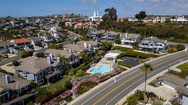 25382 Village Rd, Dana Point, CA 92629 - aerial perspective of suburban area featuring a pool area