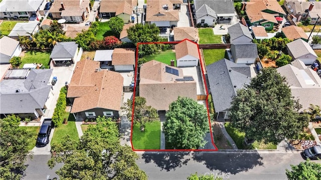 11330 Whitley St, Whittier, CA 90601 - aerial perspective of suburban area featuring property boundaries highlighted
