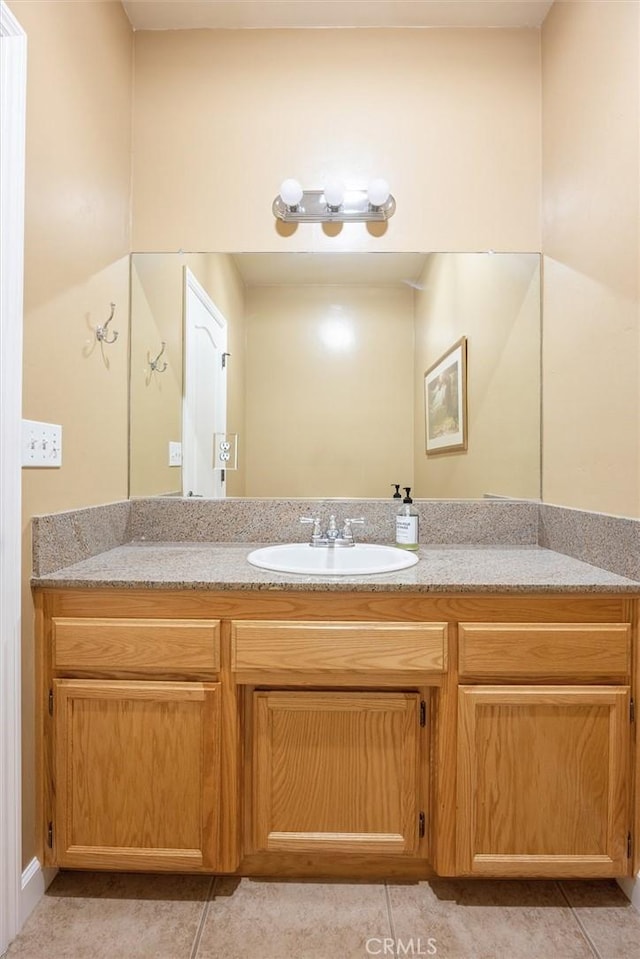 1100 N Ferrocarril Rd, Atascadero, CA 93422 - bathroom with vanity and tile patterned flooring