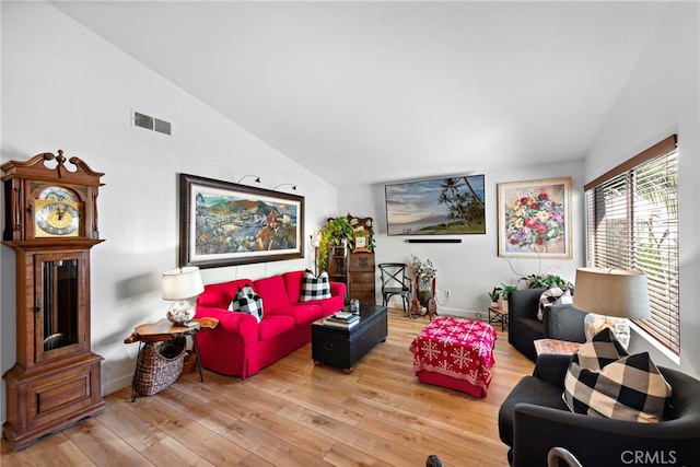 31351 Calle Del Campo, San Juan Capistrano, CA 92675 - living room with wood finished floors, high vaulted ceiling, and baseboards