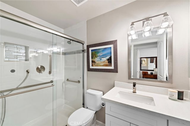 31351 Calle Del Campo, San Juan Capistrano, CA 92675 - full bathroom featuring toilet, a shower stall, and vanity