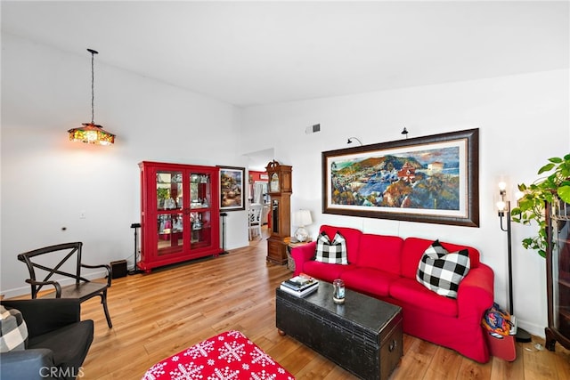 31351 Calle Del Campo, San Juan Capistrano, CA 92675 - living room with wood finished floors and high vaulted ceiling