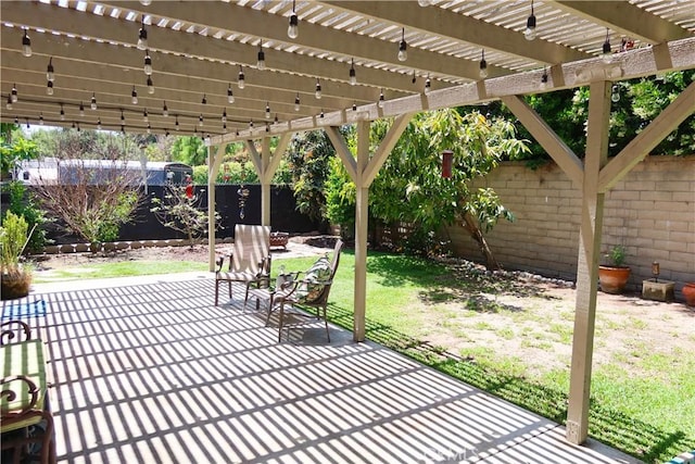 31351 Calle Del Campo, San Juan Capistrano, CA 92675 - fenced backyard with a patio area and a pergola