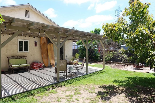 31351 Calle Del Campo, San Juan Capistrano, CA 92675 - view of yard with a patio area, a pergola, and an outdoor fire pit