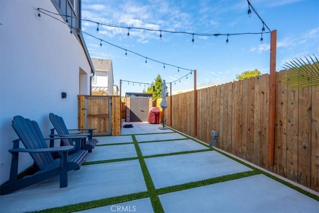160 Earthwood Ln, San Luis Obispo, CA 93401 - view of patio / terrace with a gate and fence