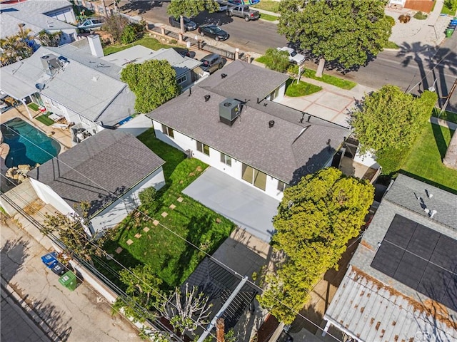 birds eye view of property featuring a residential view