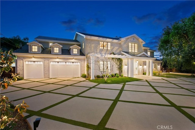 view of front of home with driveway