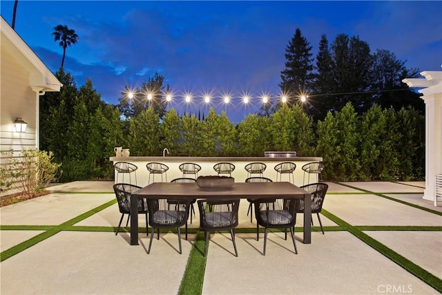 view of patio / terrace with outdoor dining space