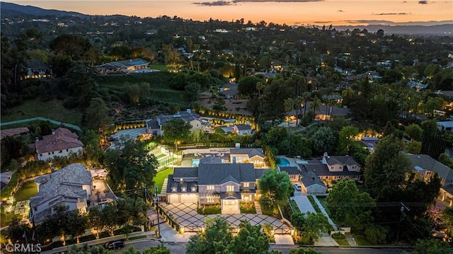 birds eye view of property featuring a residential view