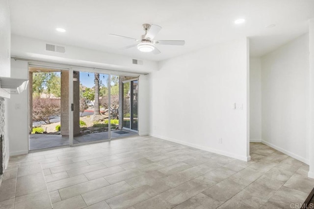 11365 Affinity Ct Unit 192, San Diego, CA 92131 - spare room with ceiling fan and recessed lighting