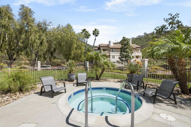 11365 Affinity Ct Unit 192, San Diego, CA 92131 - view of swimming pool featuring a hot tub and a patio area