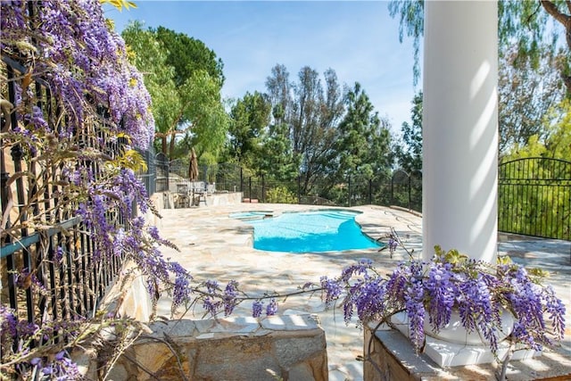 22751 Plummer St, Chatsworth, CA 91311 - view of pool with fence, a fenced in pool, and a patio area