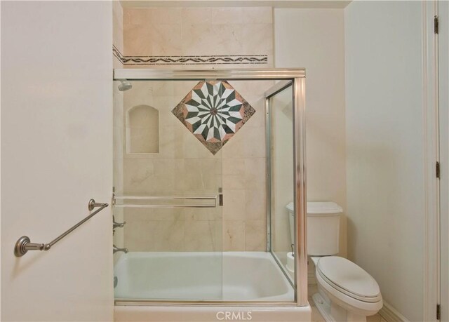 22751 Plummer St, Chatsworth, CA 91311 - full bath featuring combined bath / shower with glass door and toilet