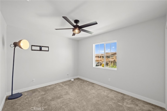 1772 Old Wagon Dr, Hemet, CA 92545 - carpeted empty room featuring a ceiling fan and baseboards