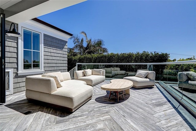 528 15th St, Manhattan Beach, CA 90266 - wooden deck with an outdoor living space