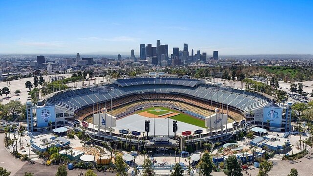 1315 W Cannon Dr, Los Angeles, CA 90026 - bird's eye view featuring a city view