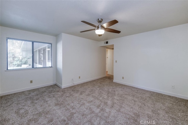 4837 N Hulbert Ave, Fresno, CA 93705 - carpeted spare room with a ceiling fan and baseboards