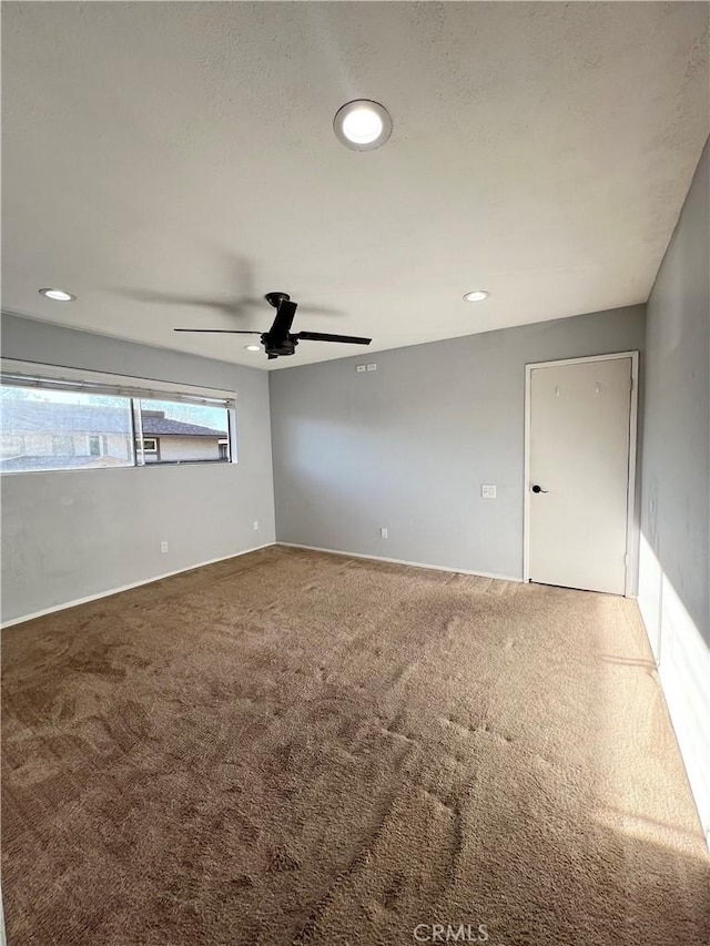 17760 Palo Verde Ave Unit 27, Cerritos, CA 90703 - carpeted spare room featuring a ceiling fan and recessed lighting