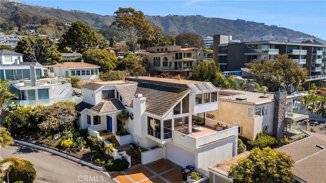 31706 Seacliff Dr, Laguna Beach, CA 92651 - bird's eye view featuring a residential view and a mountain view